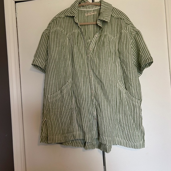 We The Free Sun Beams Indigo Shirt  Med - Picture 4 of 7